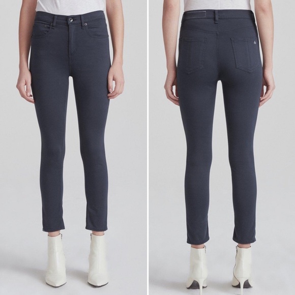 Rag & Bone High Rise Ankle Skinny Navy - Picture 2 of 9